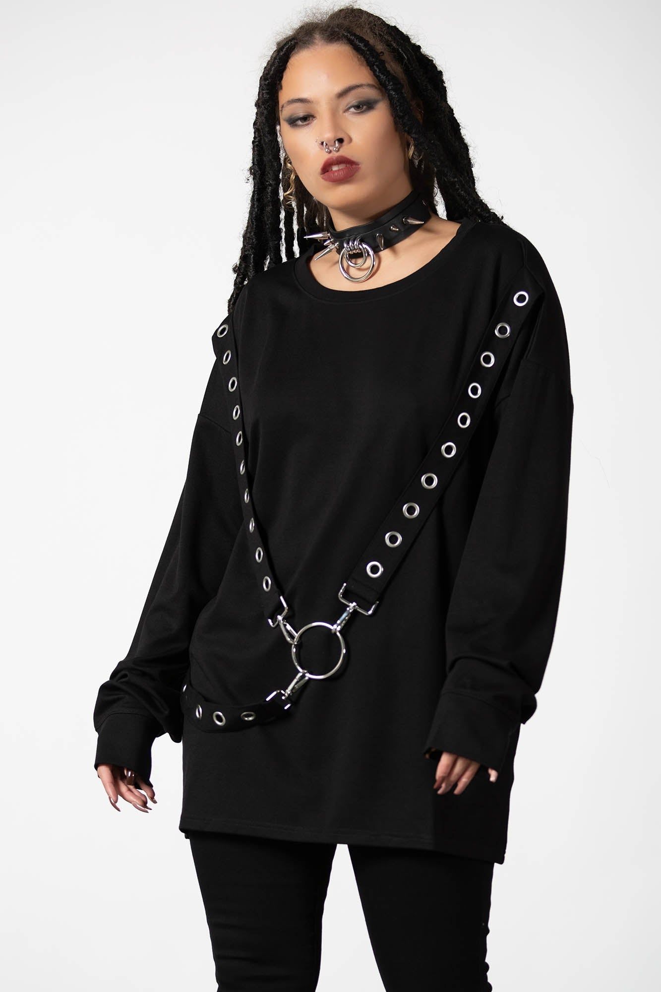 Ruckus Long Sleeve Top sold by Killstar