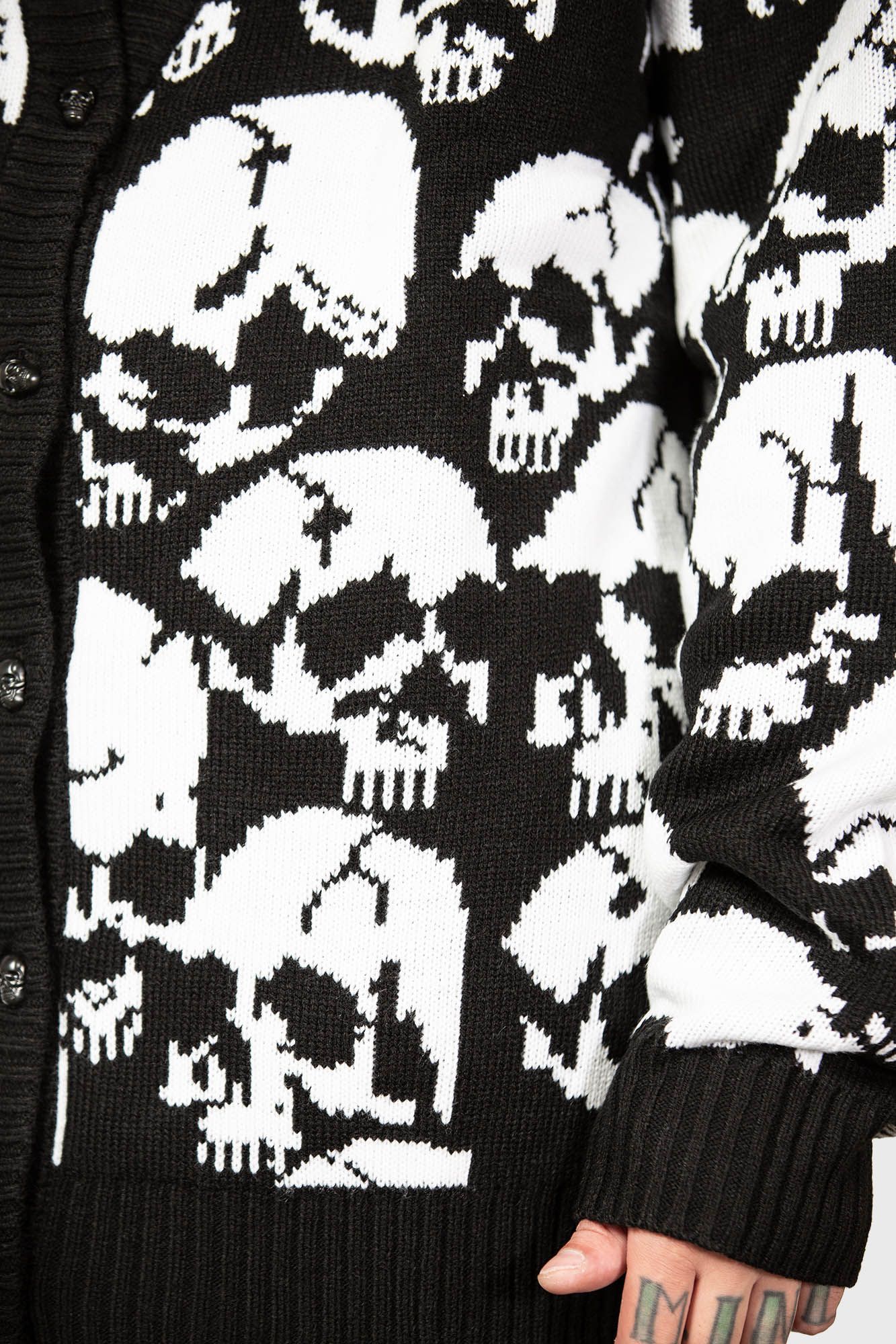 Bone Idle Cardigan Resurrect sold by Killstar product image thumbnail 4
