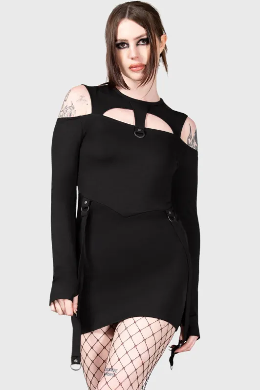 Sulphur Glow Mini Dress sold by Killstar