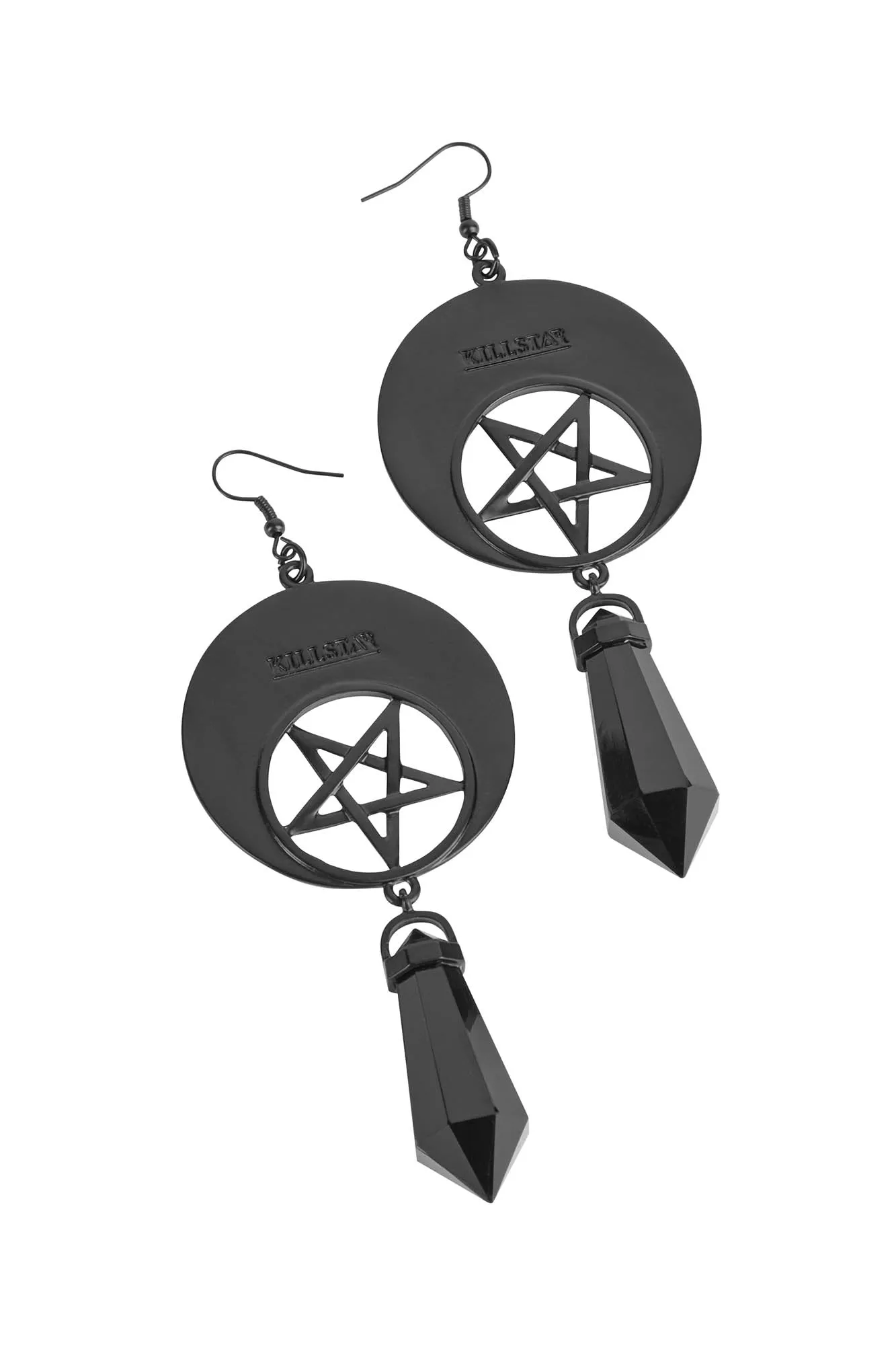 Crescent Charm Earrings - Resurrect sold by Killstar product image thumbnail 3