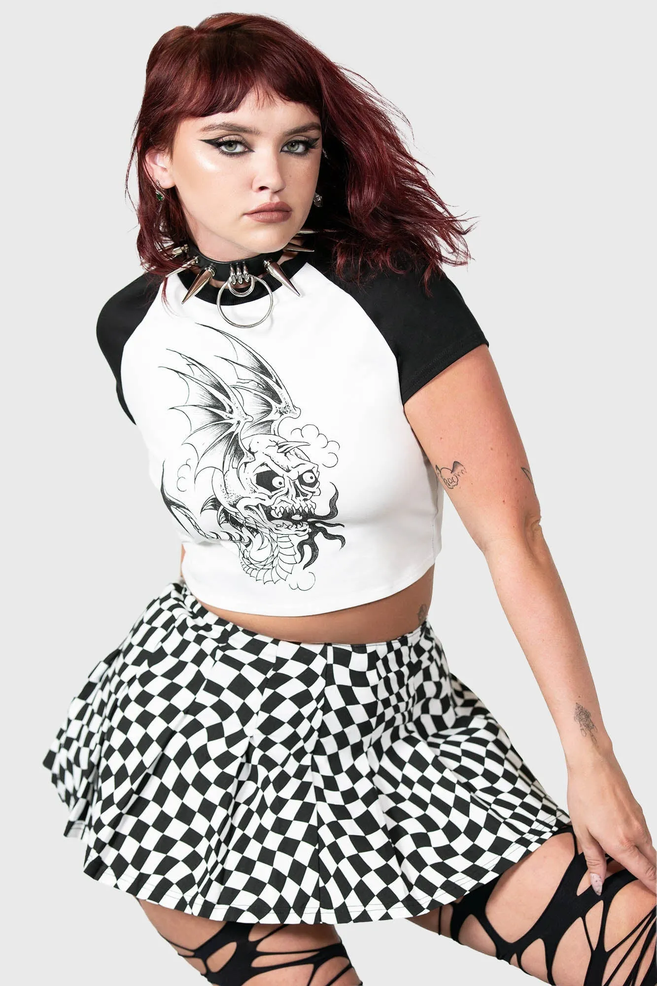Punk/Wave Mini Skirt sold by Killstar product image thumbnail 2