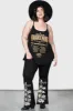 Serpent's Trick Bootcut Trousers [PLUS] sold by Killstar