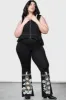 Serpent's Trick Bootcut Trousers [PLUS] sold by Killstar