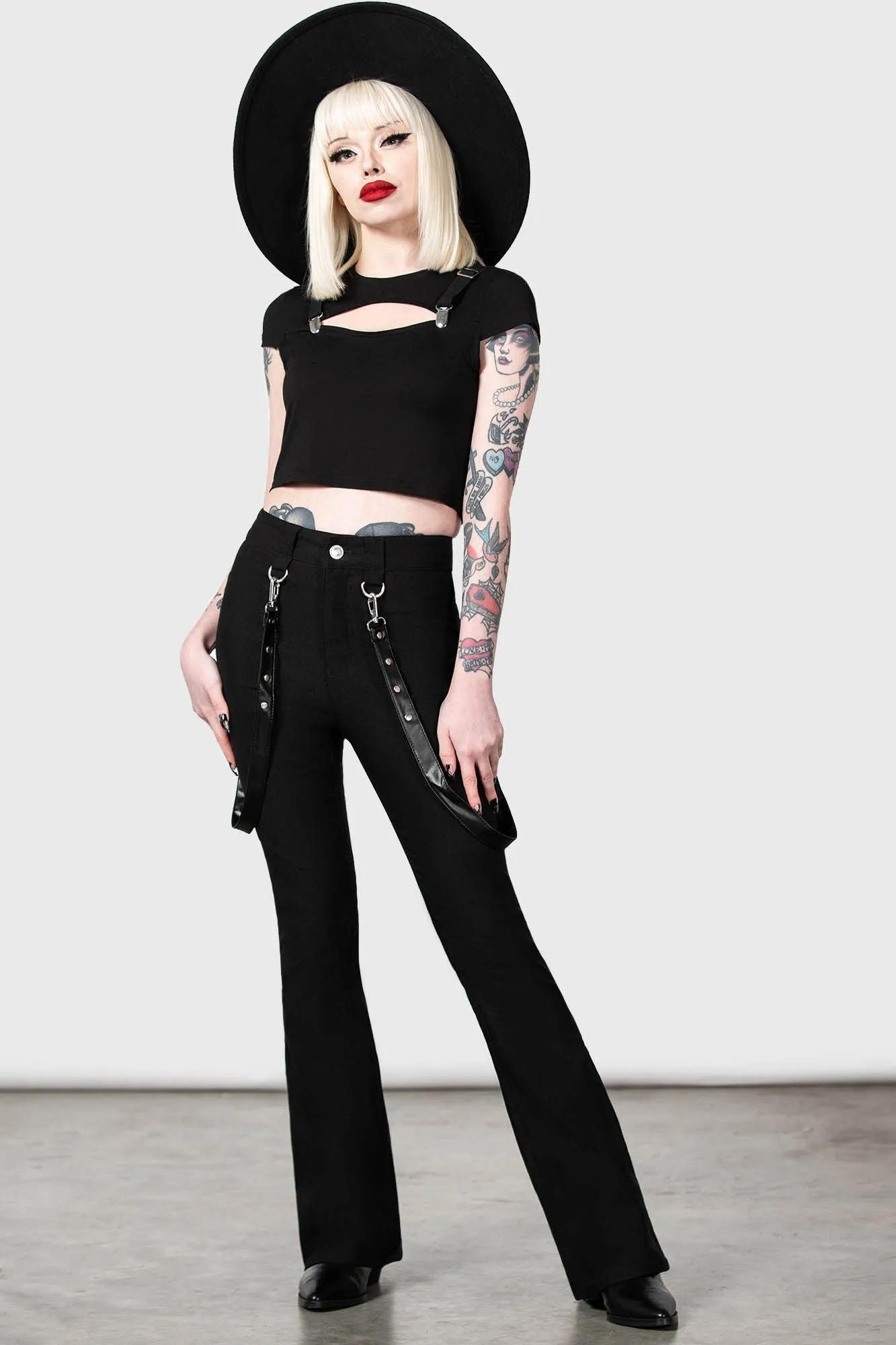 Cutout Bondage Trousers sold by Killstar product image thumbnail 4