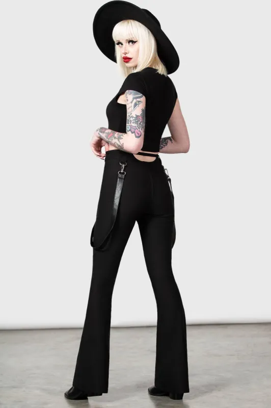 Cutout Bondage Trousers sold by Killstar