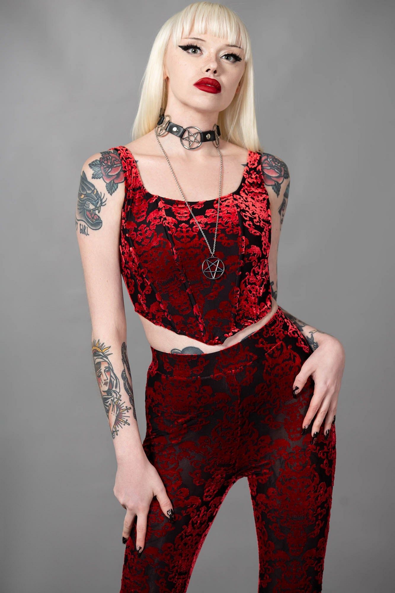 Snarl Corset Top Resurrect sold by Killstar