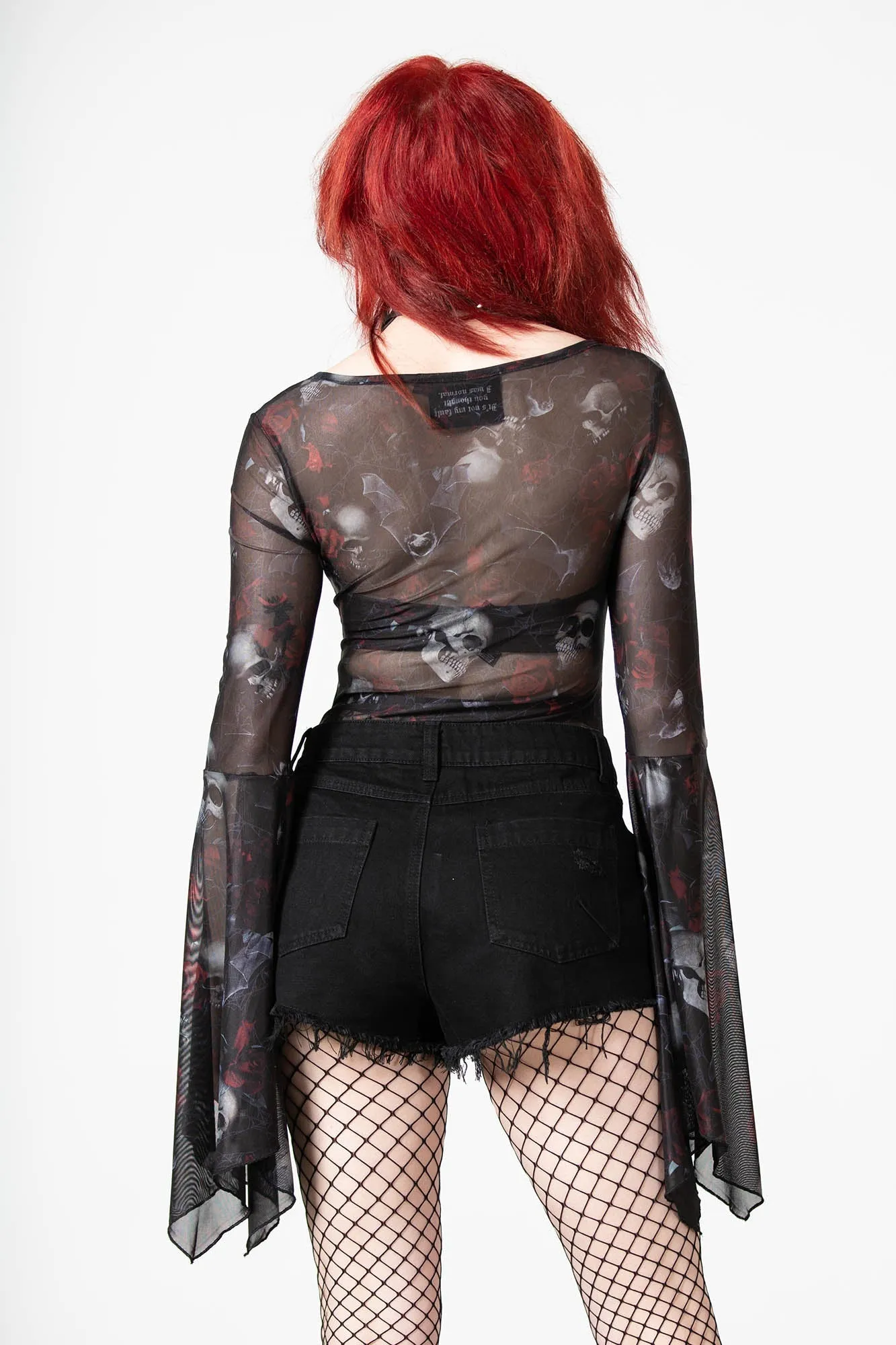 Rosabella Mesh Bodysuit - Resurrect sold by Killstar product image thumbnail 4