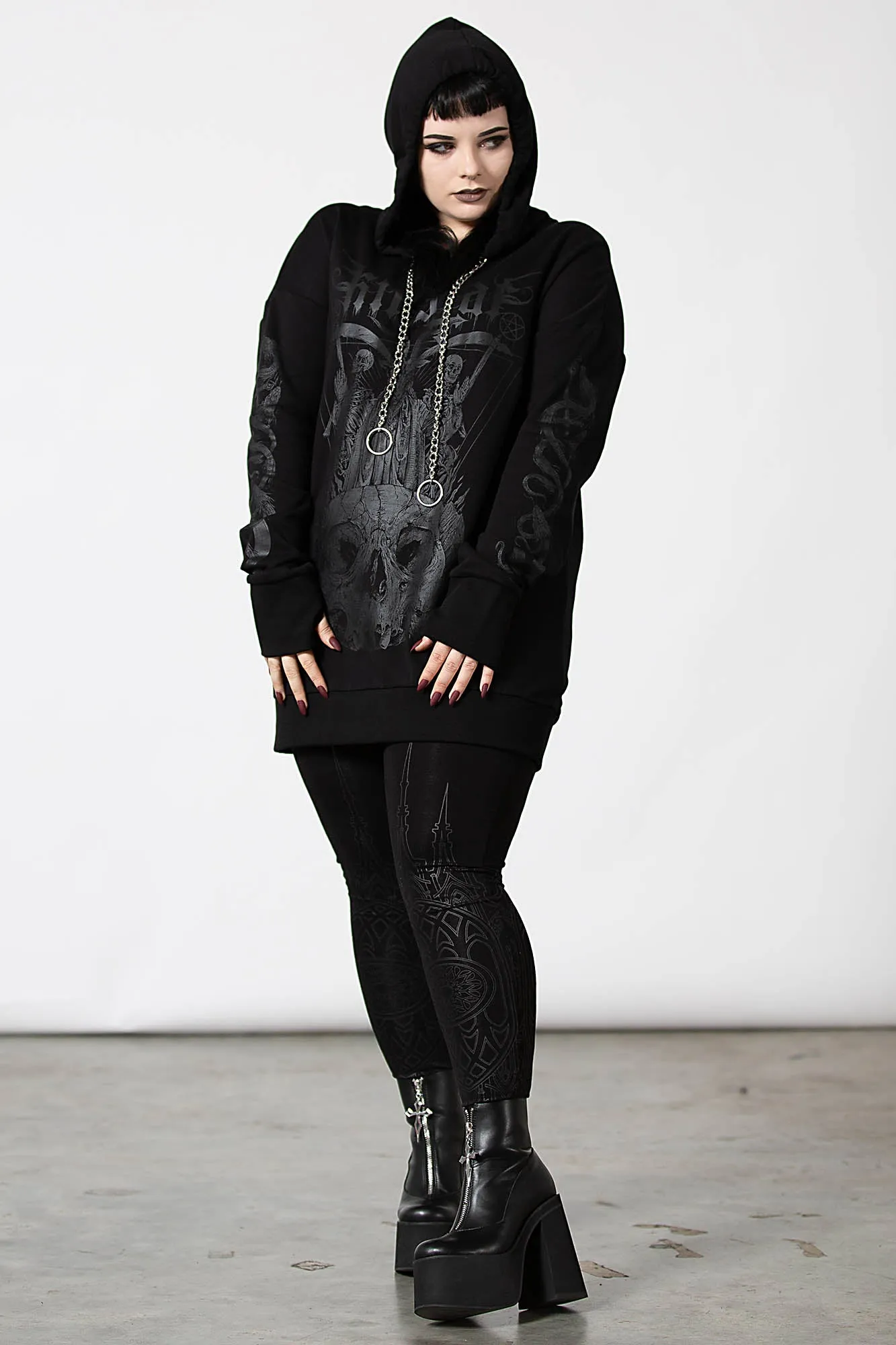 Damned Hoodie sold by Killstar product image thumbnail 2