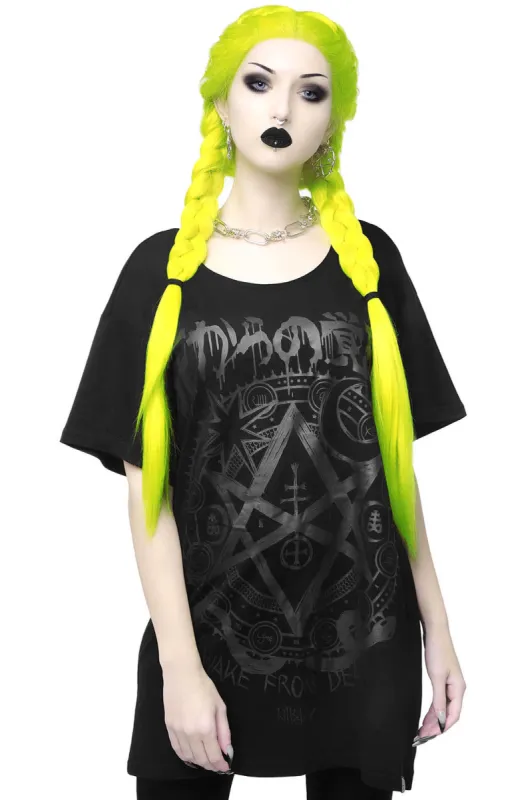 Wake From Death Relaxed Top - Resurrect sold by Killstar