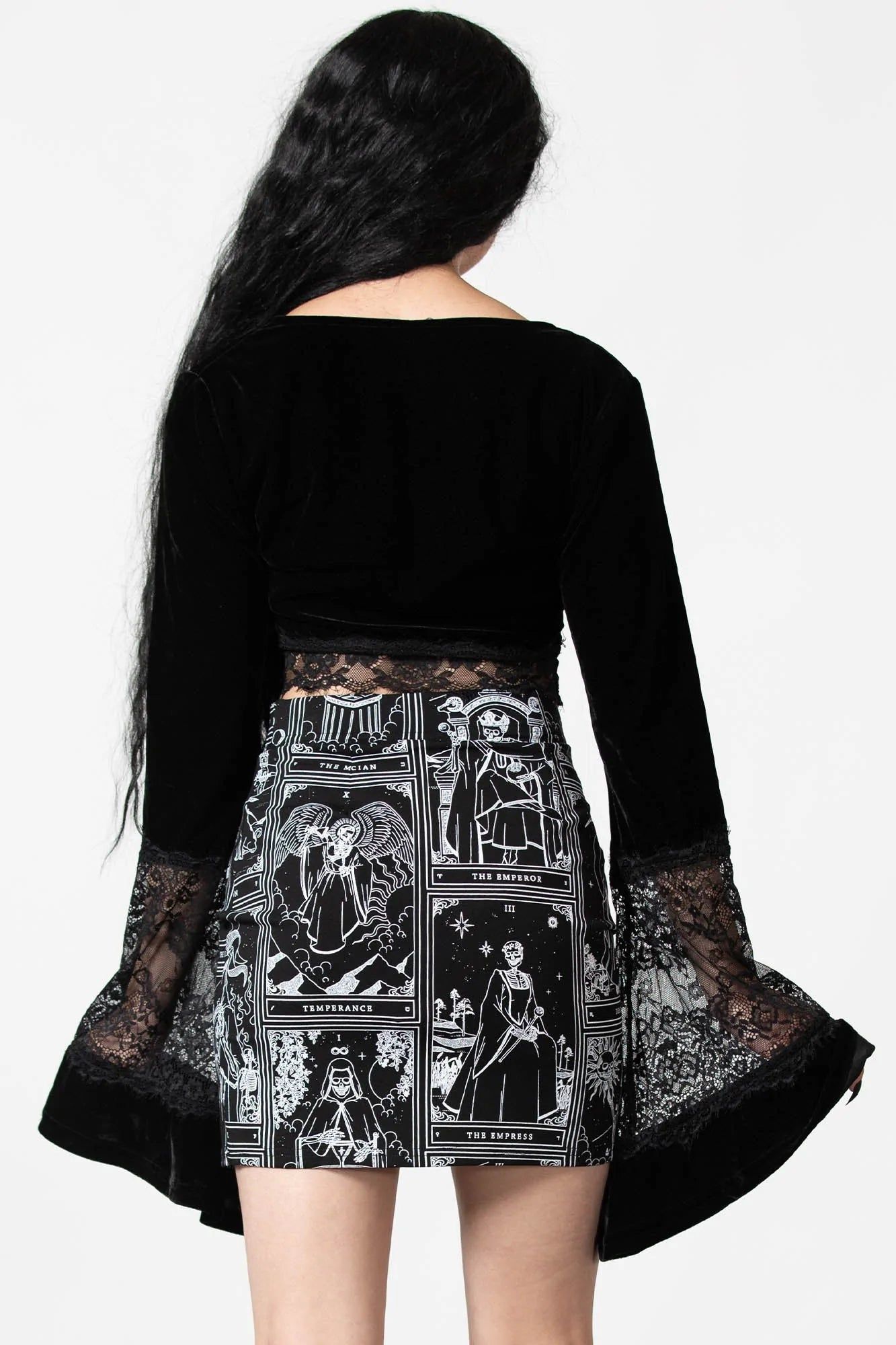 Spiritual Guide Mini Skirt Resurrect sold by Killstar product image thumbnail 4