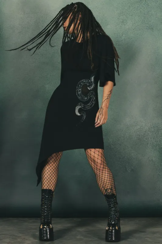 Maple Asymmetric Dress - Resurrect sold by Killstar