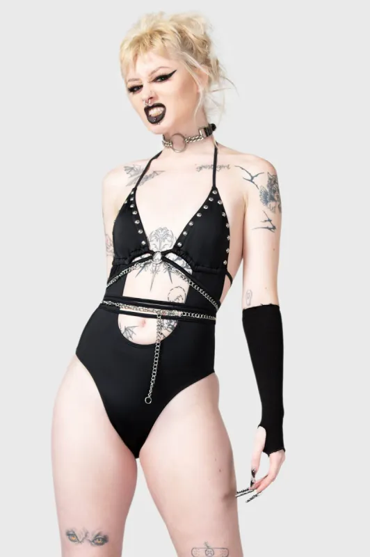 Black Hearted Swimsuit sold by Killstar