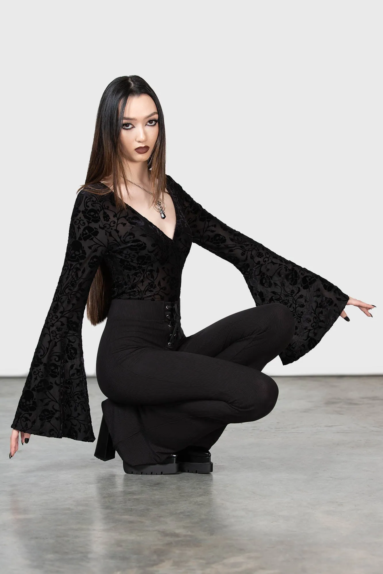 Woodland Gleam Long Sleeve Top sold by Killstar product image thumbnail 3