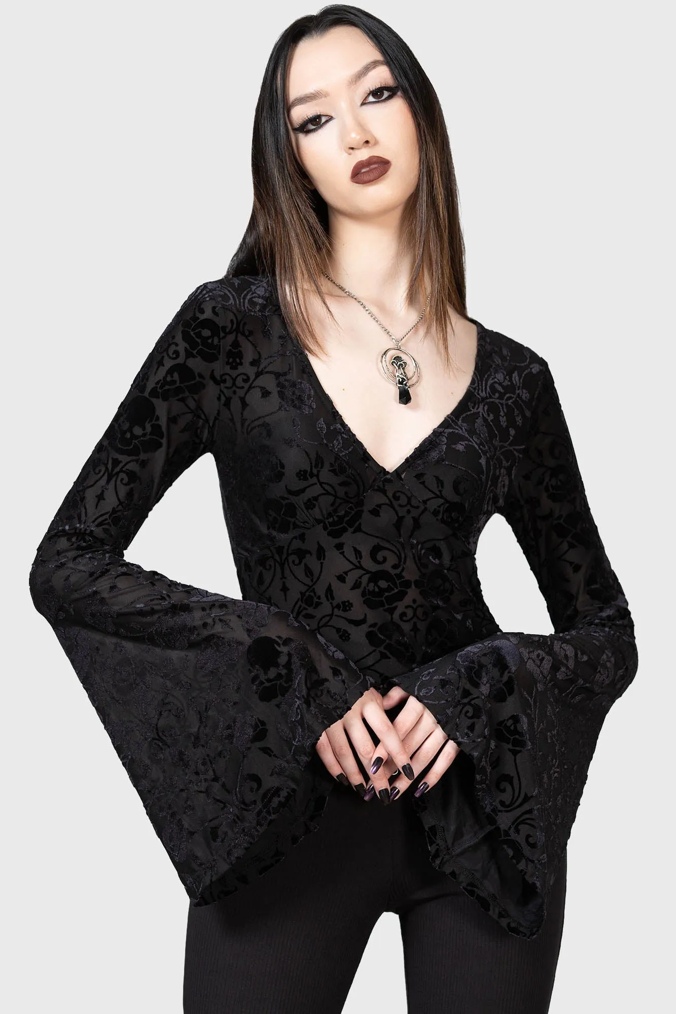 Woodland Gleam Long Sleeve Top sold by Killstar product image thumbnail 5