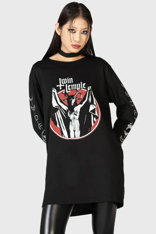 Baphomette Long Sleeve Top sold by Killstar