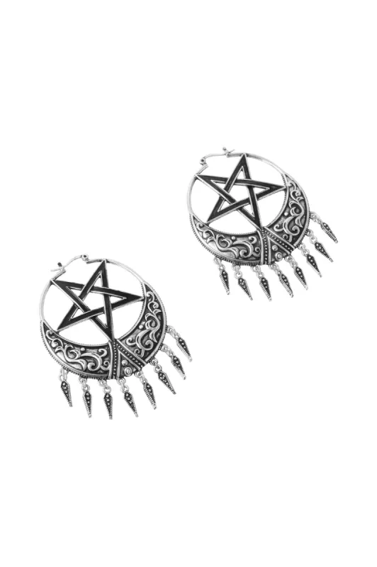 Ancestral Night Earrings [S] - Resurrect made by Killstar