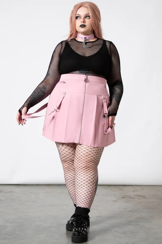 Blaire B*tch Mini Skirt [PASTEL PINK] [PLUS] sold by Killstar