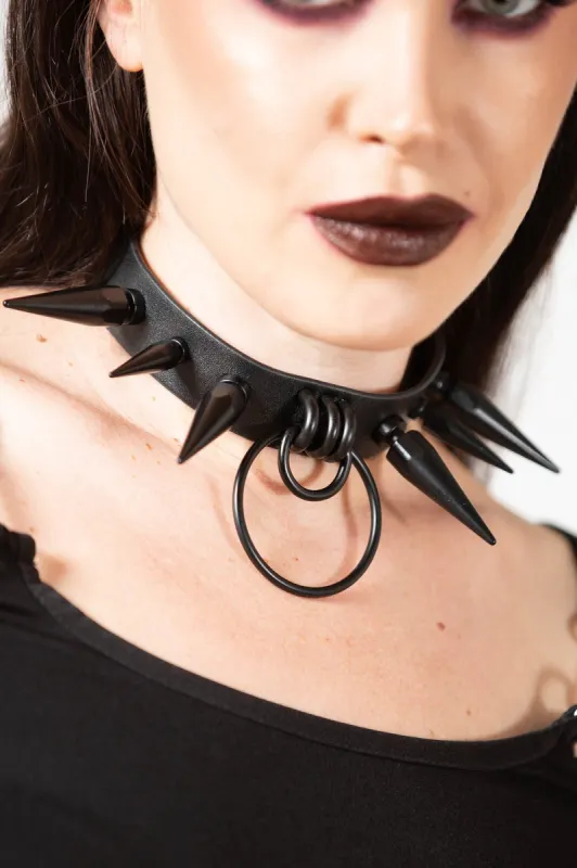 Synchro Spike Choker [MATTE BLACK] - Resurrect sold by Killstar