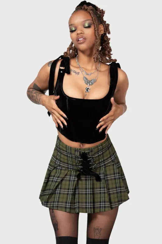 Toxic Flora Corset Top made by Killstar