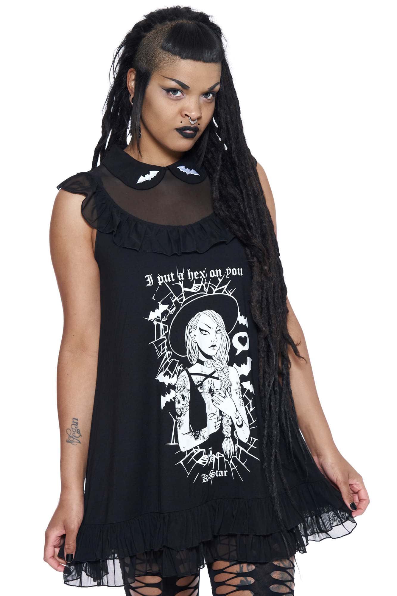 Hex Babydoll Dress Resurrect sold by Killstar product image thumbnail 2
