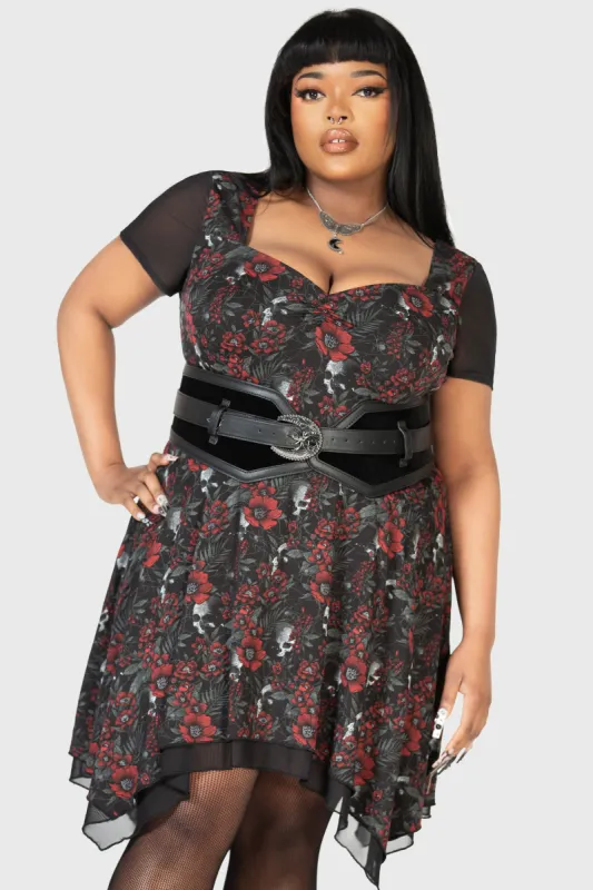 Funeral Web Waist Belt [PLUS] sold by Killstar