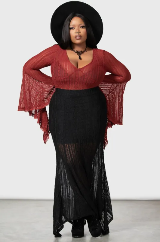 Juliet's Betrayal Maxi Skirt [B] [PLUS] sold by Killstar