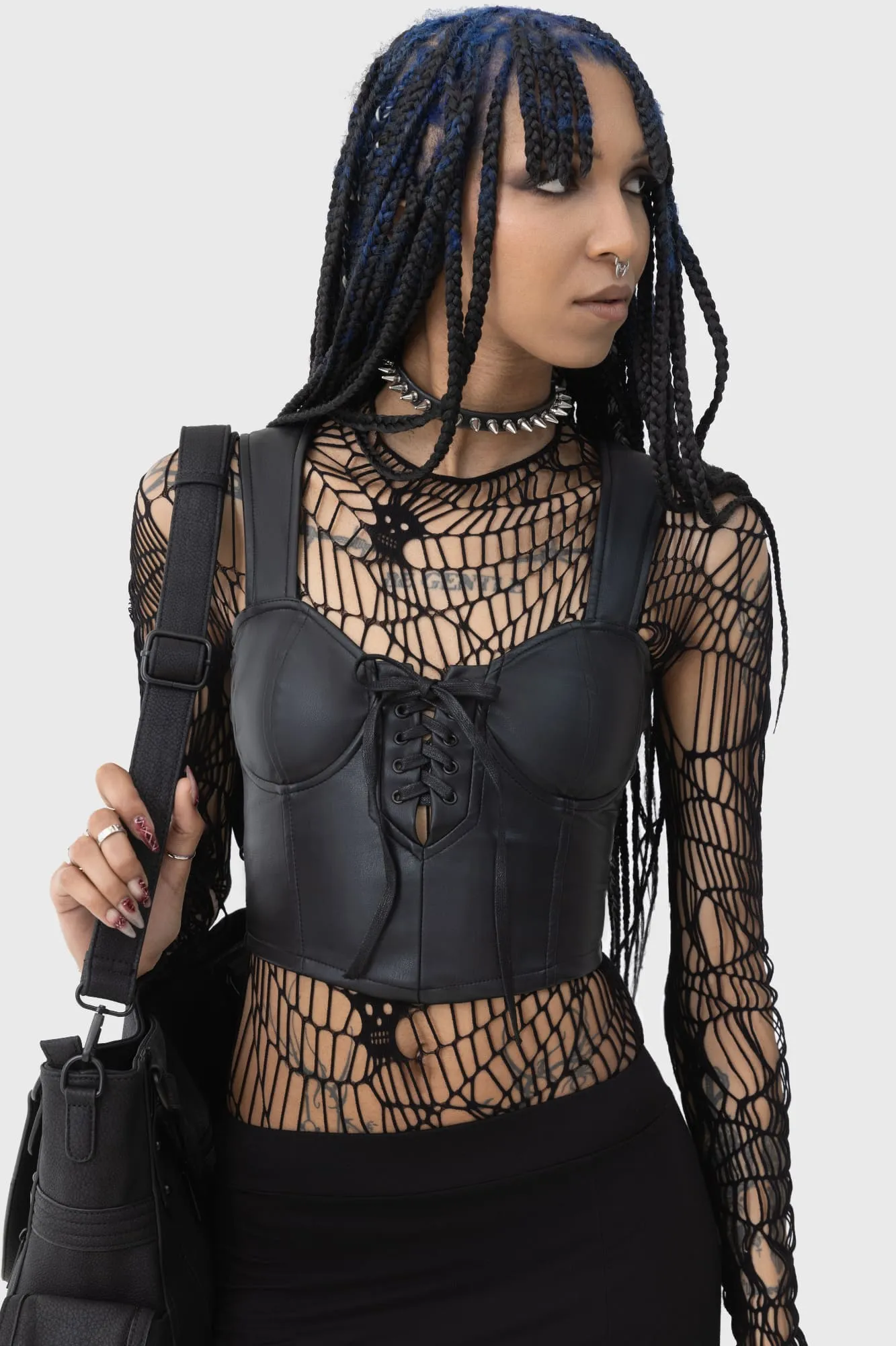 Moonless Corset Top sold by Killstar