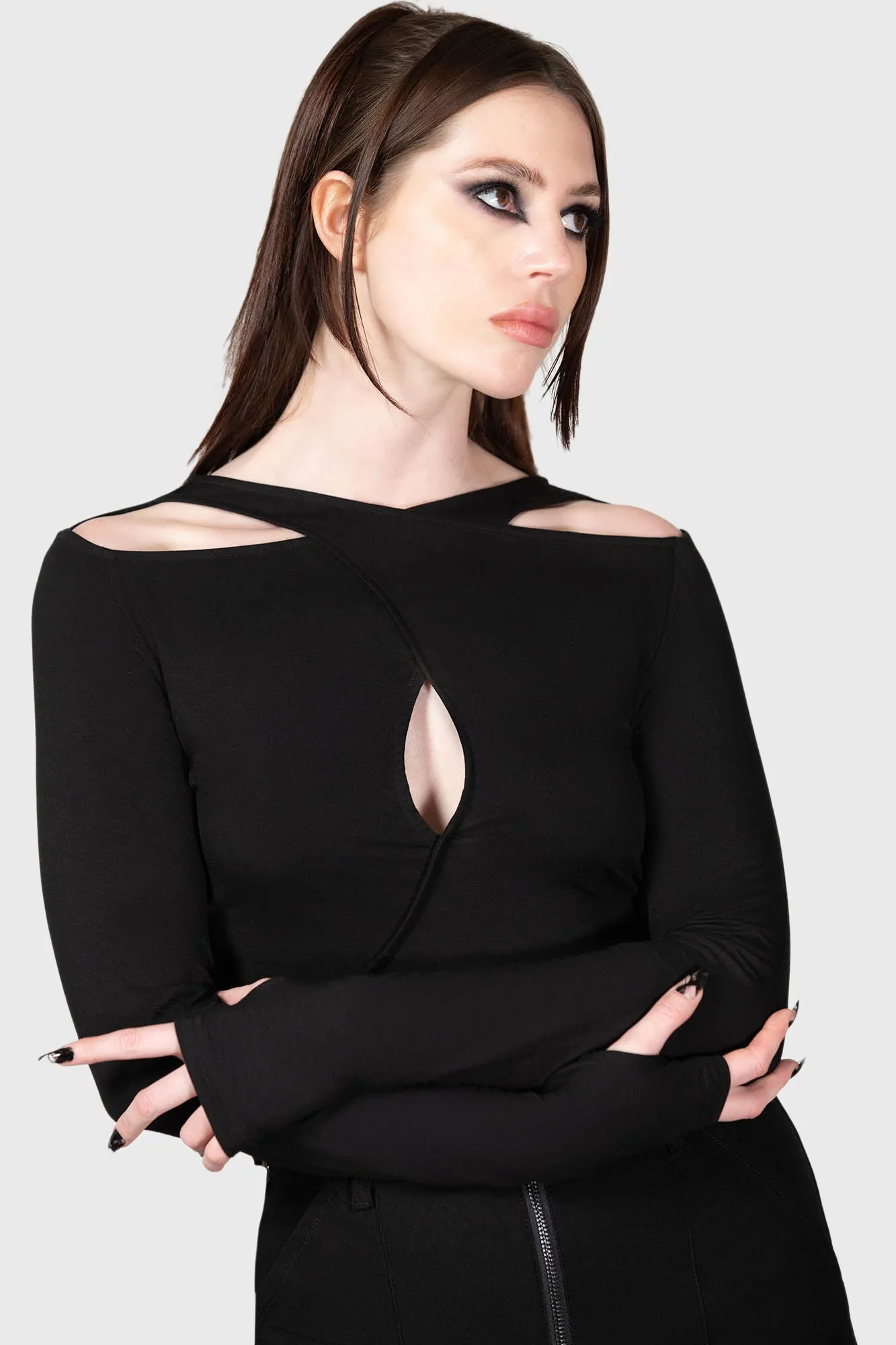 Asteracie Crop Top sold by Killstar product image thumbnail 3