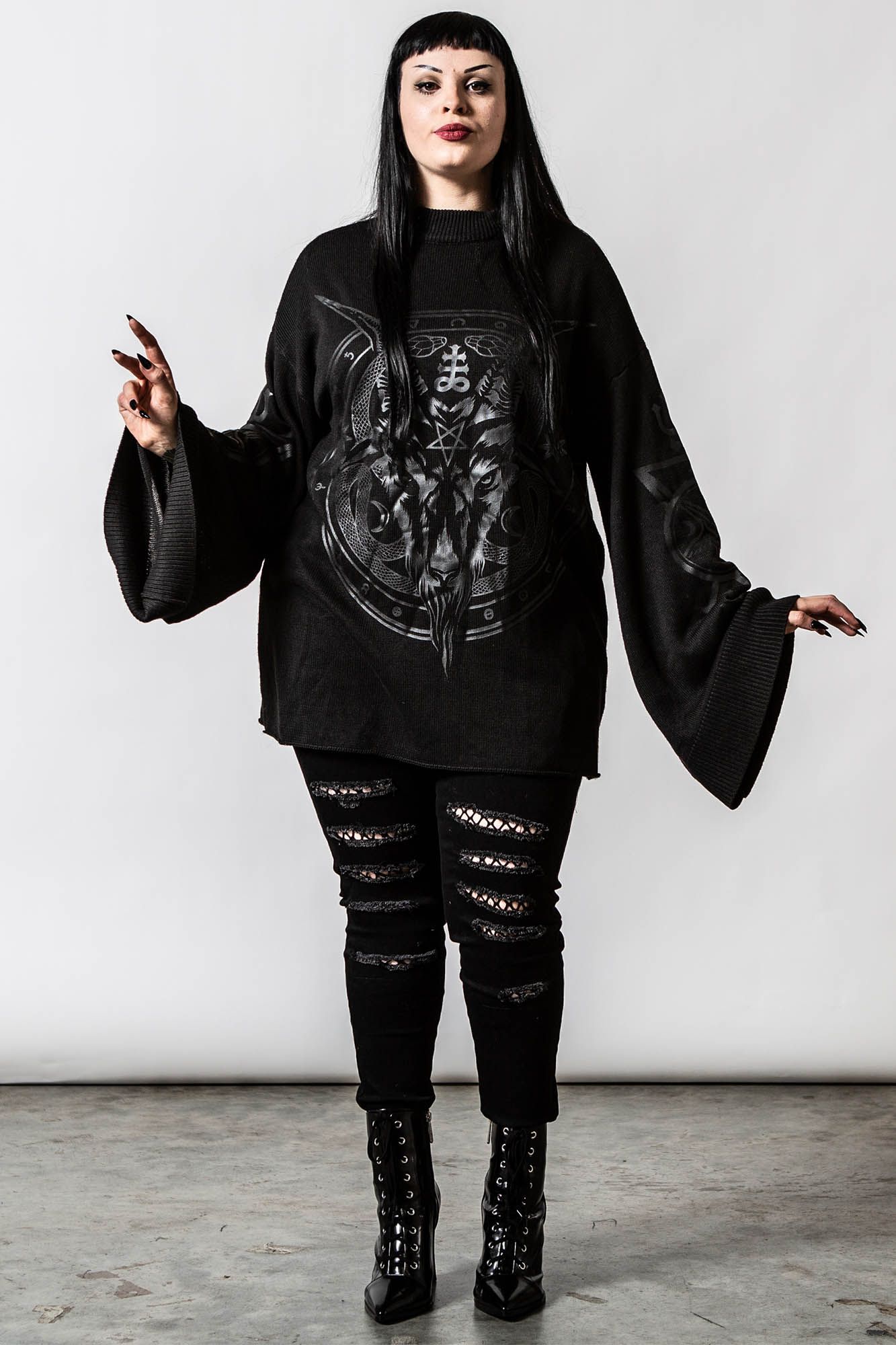 Revelation Knit Sweater Resurrect sold by Killstar product image thumbnail 3