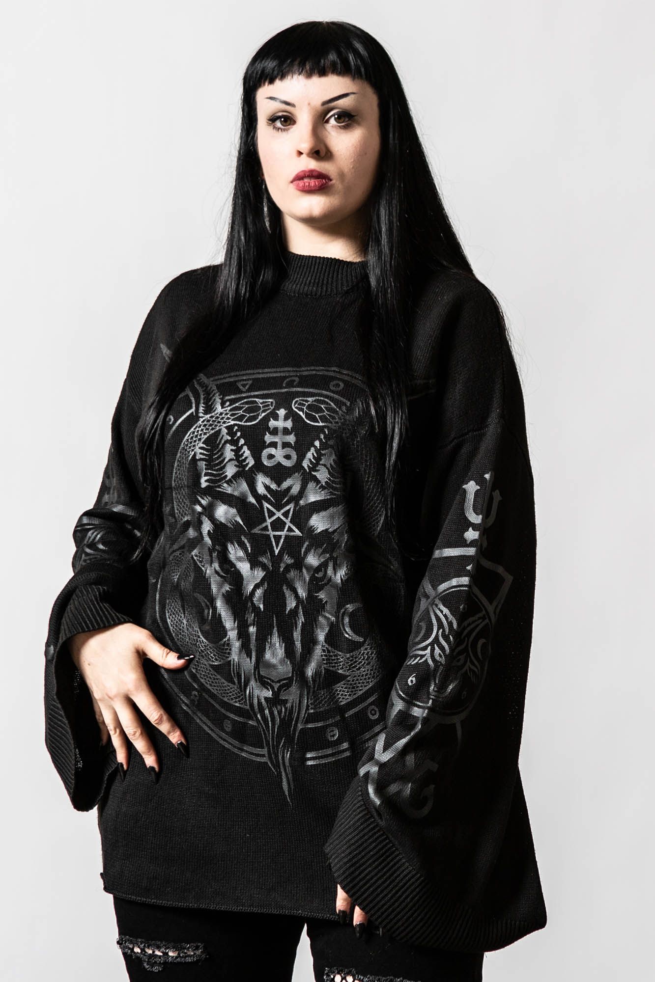 Revelation Knit Sweater Resurrect sold by Killstar