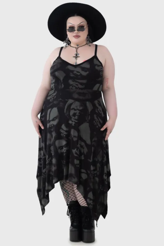 Devil's Lair Midi Dress [PLUS] made by Killstar