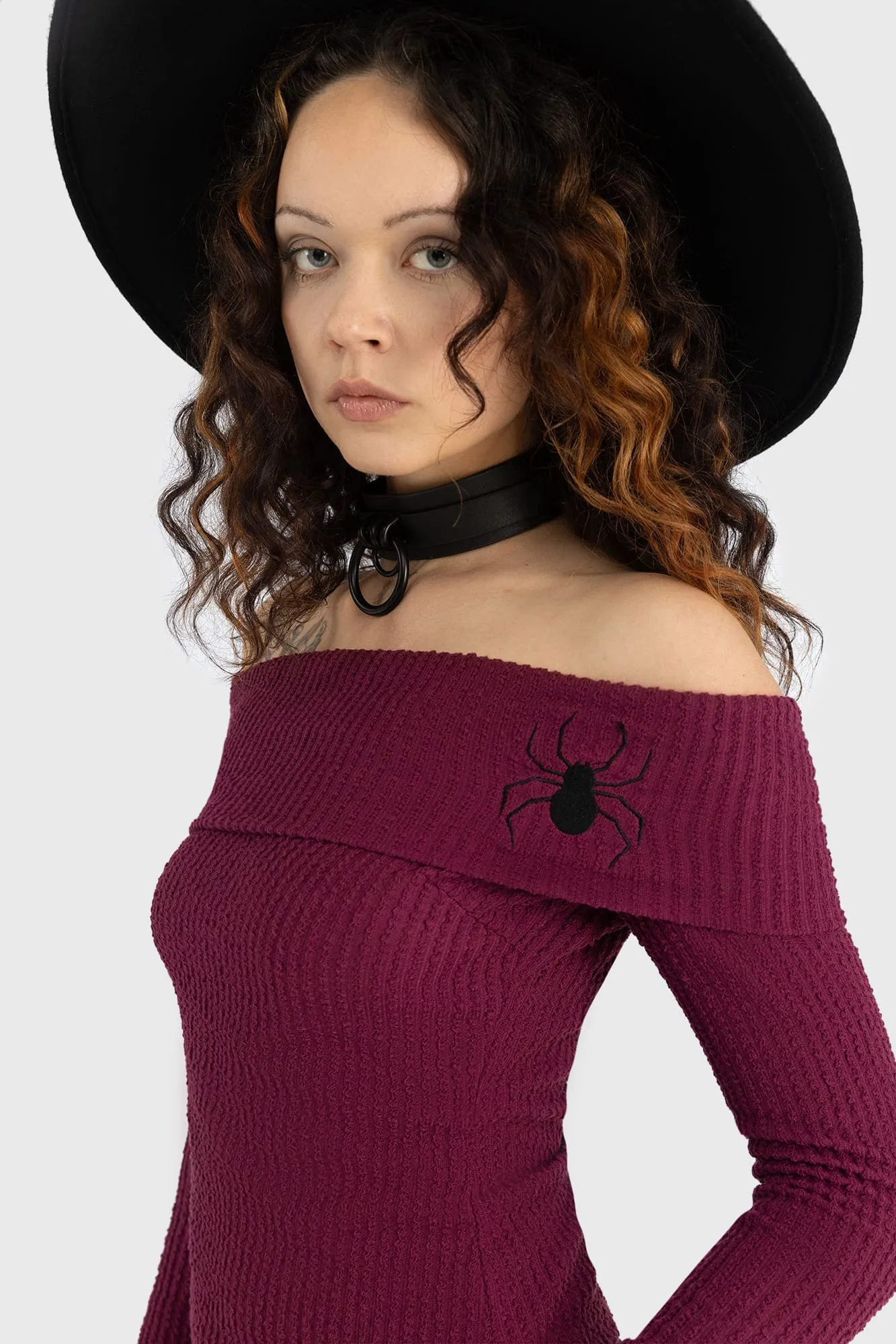 Cruor Off Shoulder Top sold by Killstar product image thumbnail 2
