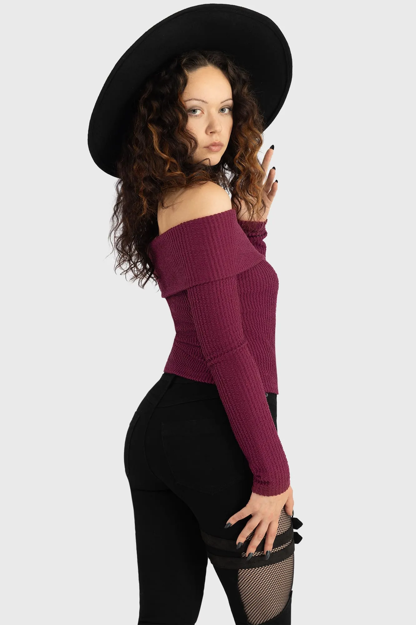 Cruor Off Shoulder Top sold by Killstar product image thumbnail 5