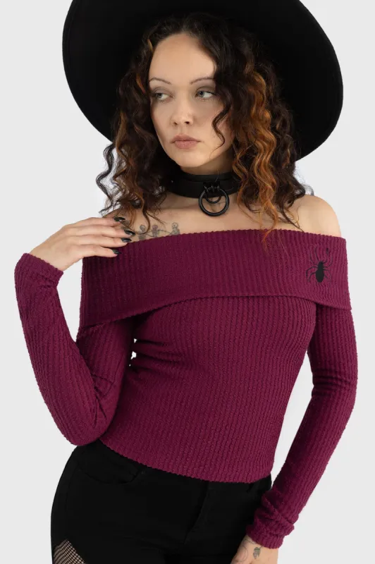 Cruor Off Shoulder Top sold by Killstar