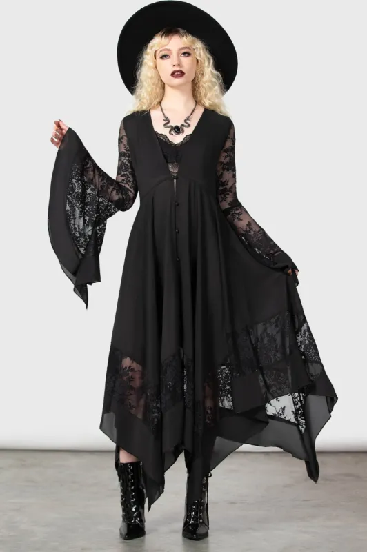 Misty Night Maxi Dress sold by Killstar