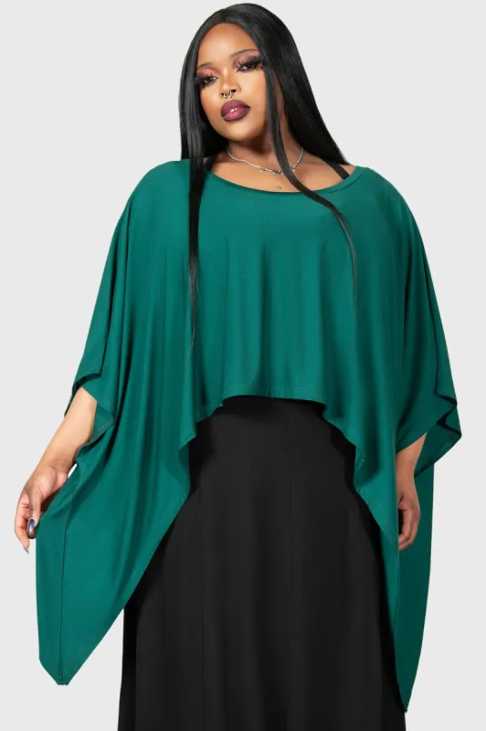 Celestial Bodies Top [TEAL] [PLUS] sold by Killstar