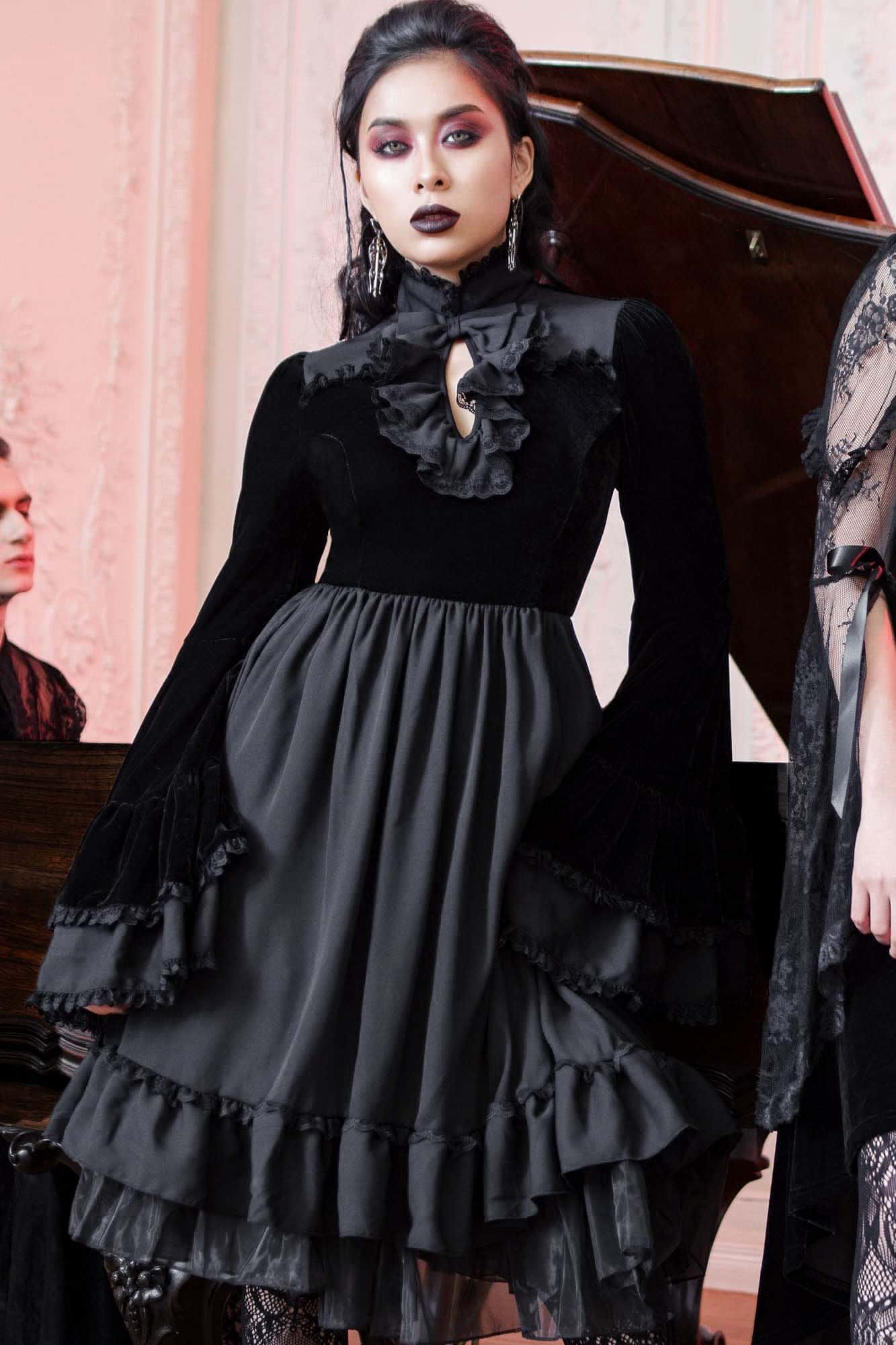 Lost Girl Ruffle Dress Resurrect sold by Killstar