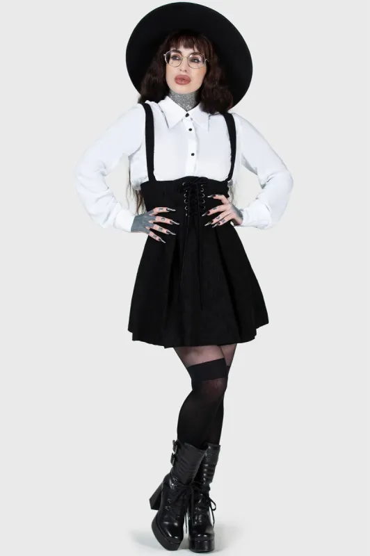 Rotten Relics Suspender Mini Skirt sold by Killstar