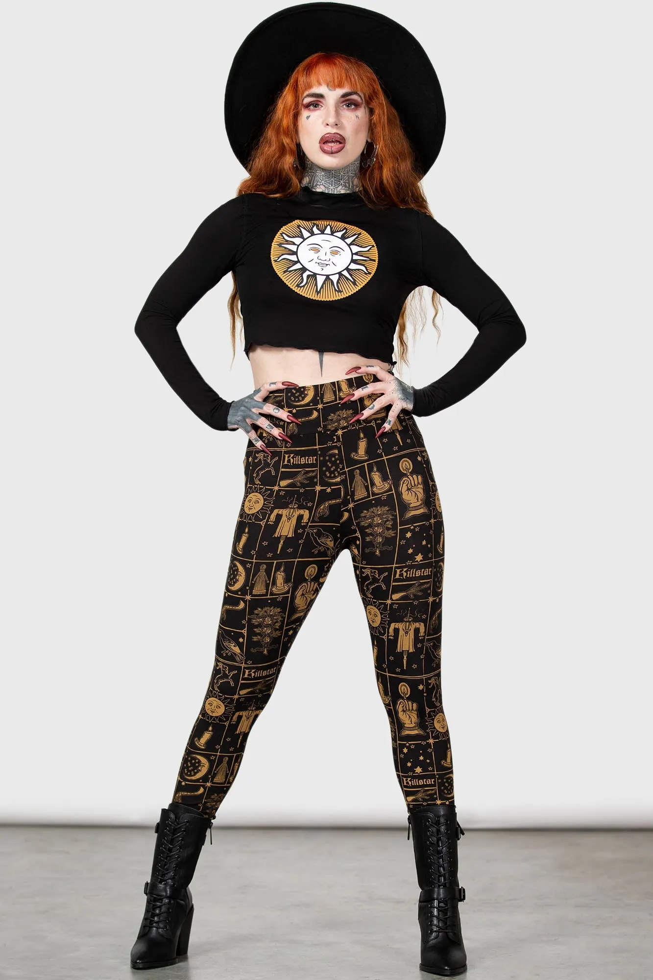 Folk Horror Leggings sold by Killstar product image thumbnail 3