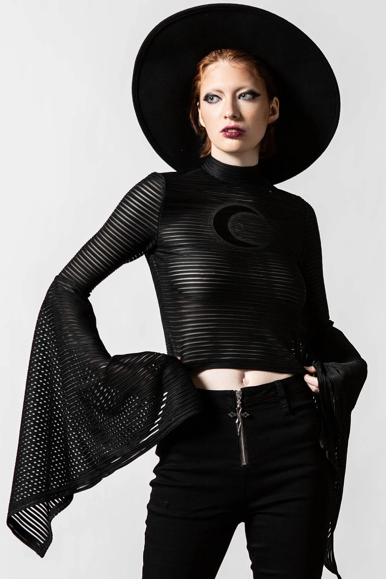 Phases Striped Top sold by Killstar product image thumbnail 3