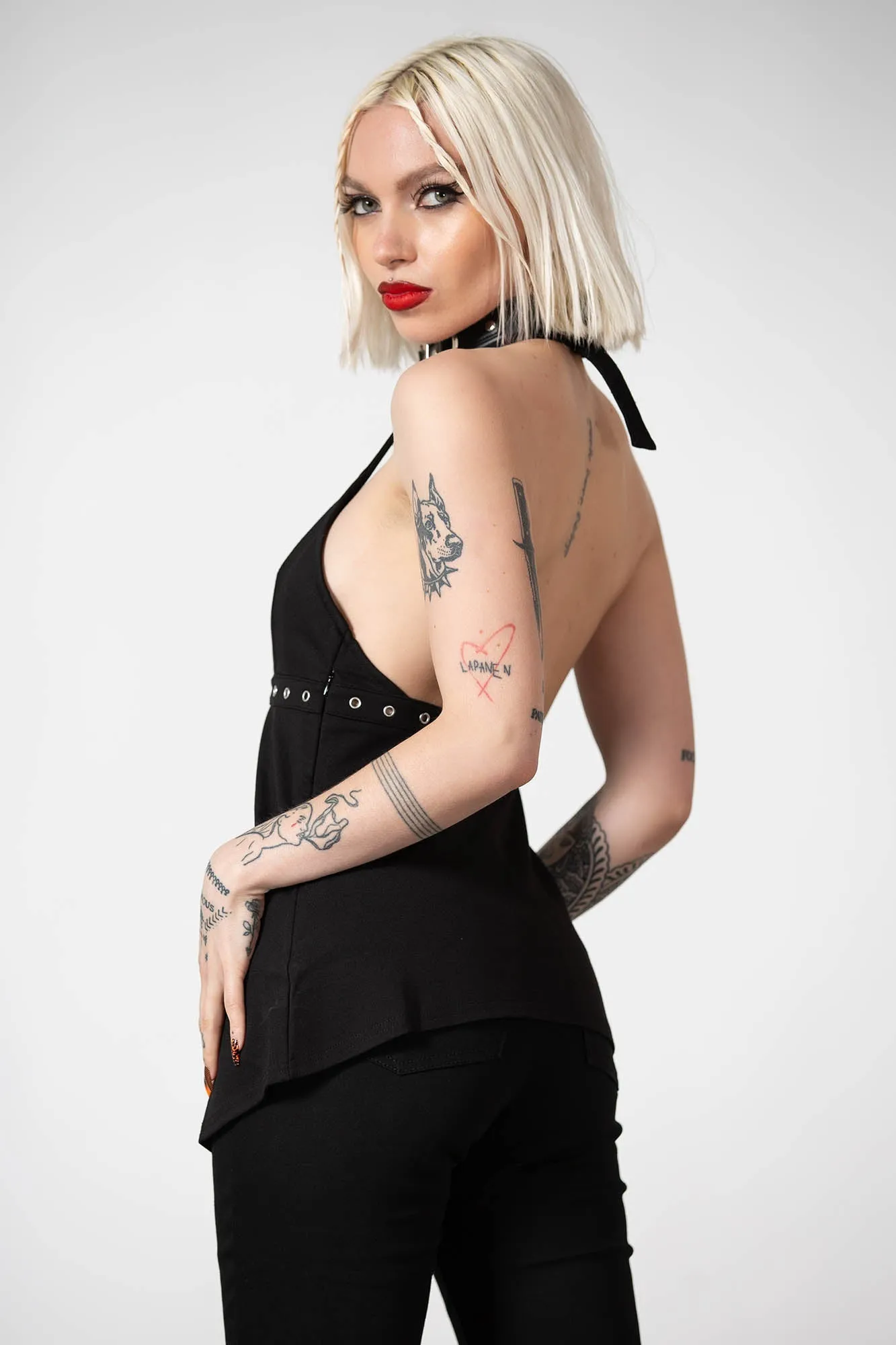 Hardcore Halter Top sold by Killstar product image thumbnail 4