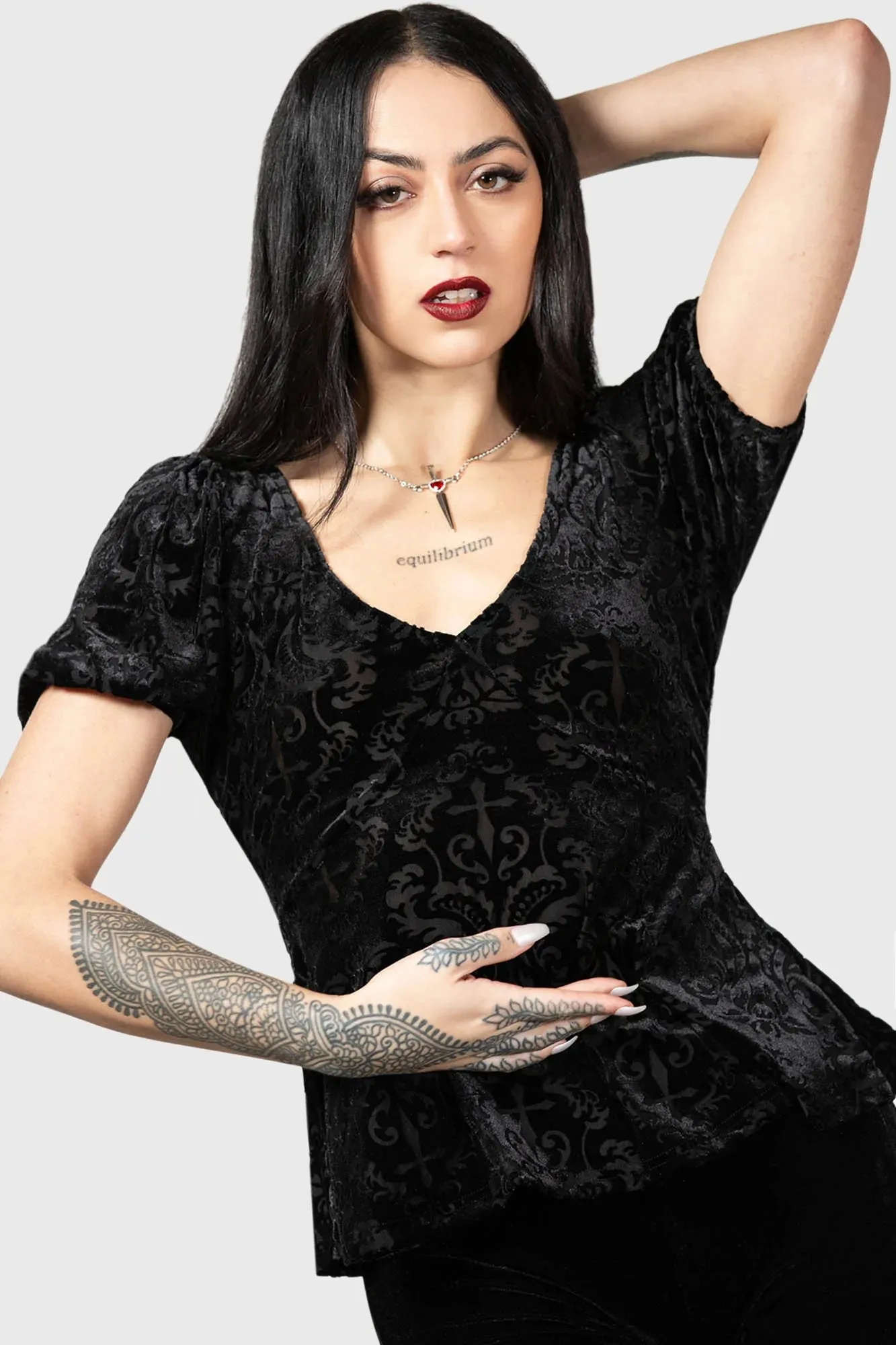 Sombre Heart Top sold by Killstar