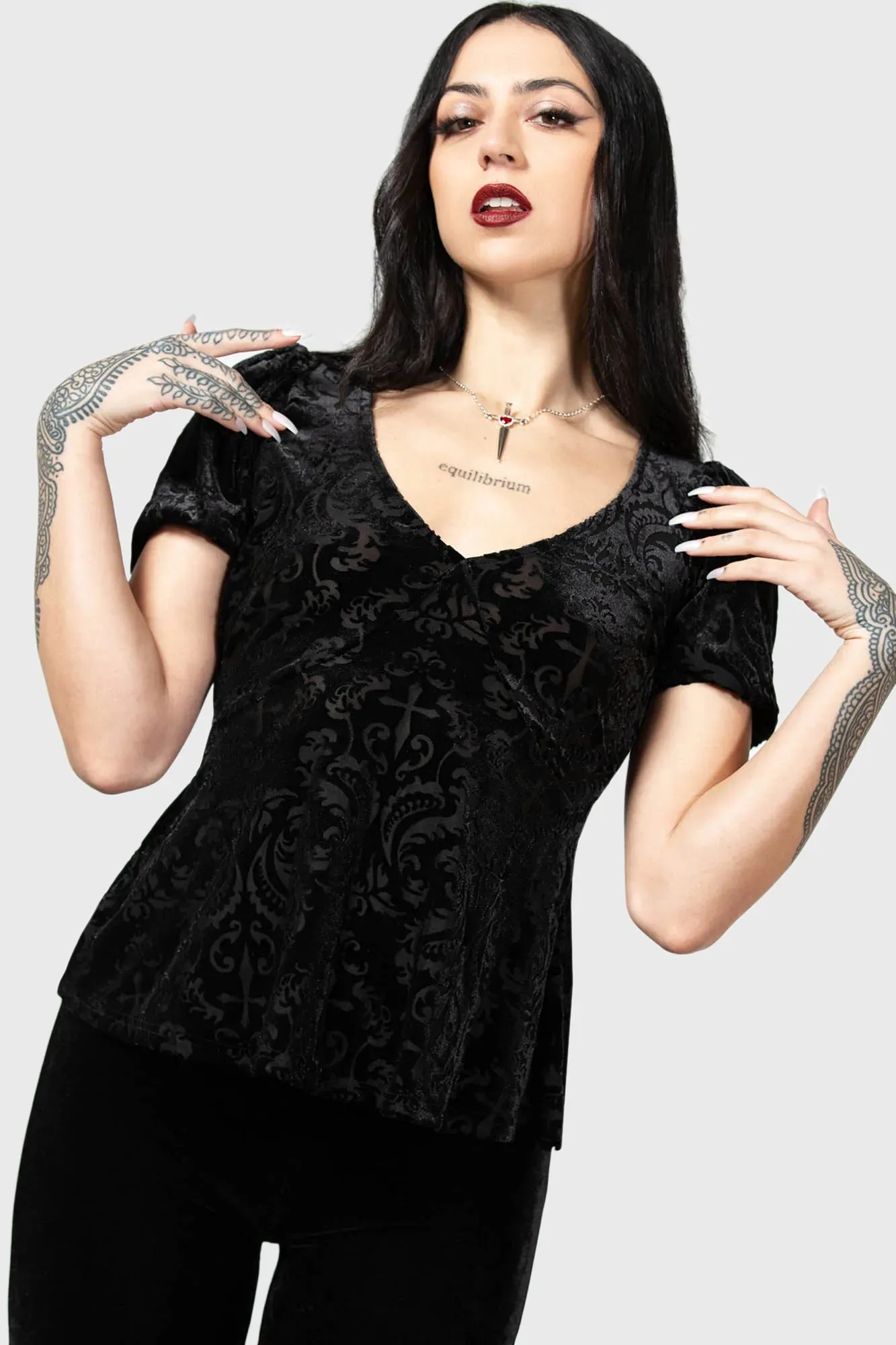 Sombre Heart Top sold by Killstar product image thumbnail 2