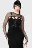 Bite Me Fishnet Bolero [B] sold by Killstar