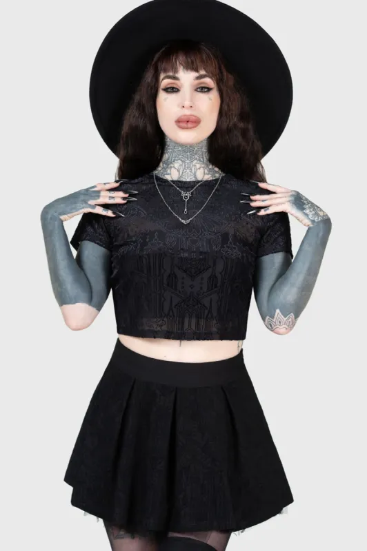 Chapel Of Hatred Crop Top sold by Killstar