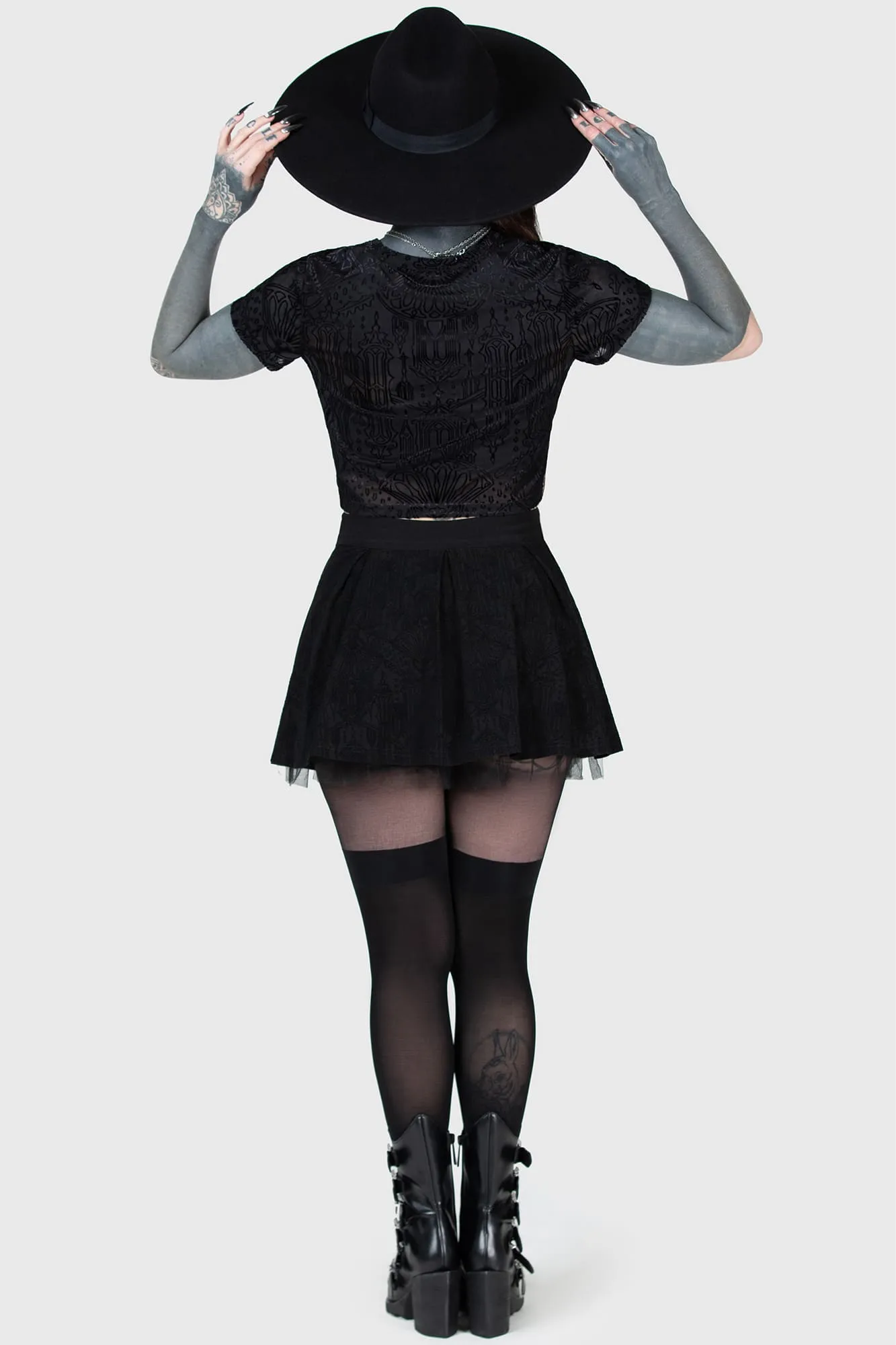 Chapel Of Hatred Crop Top sold by Killstar product image thumbnail 4