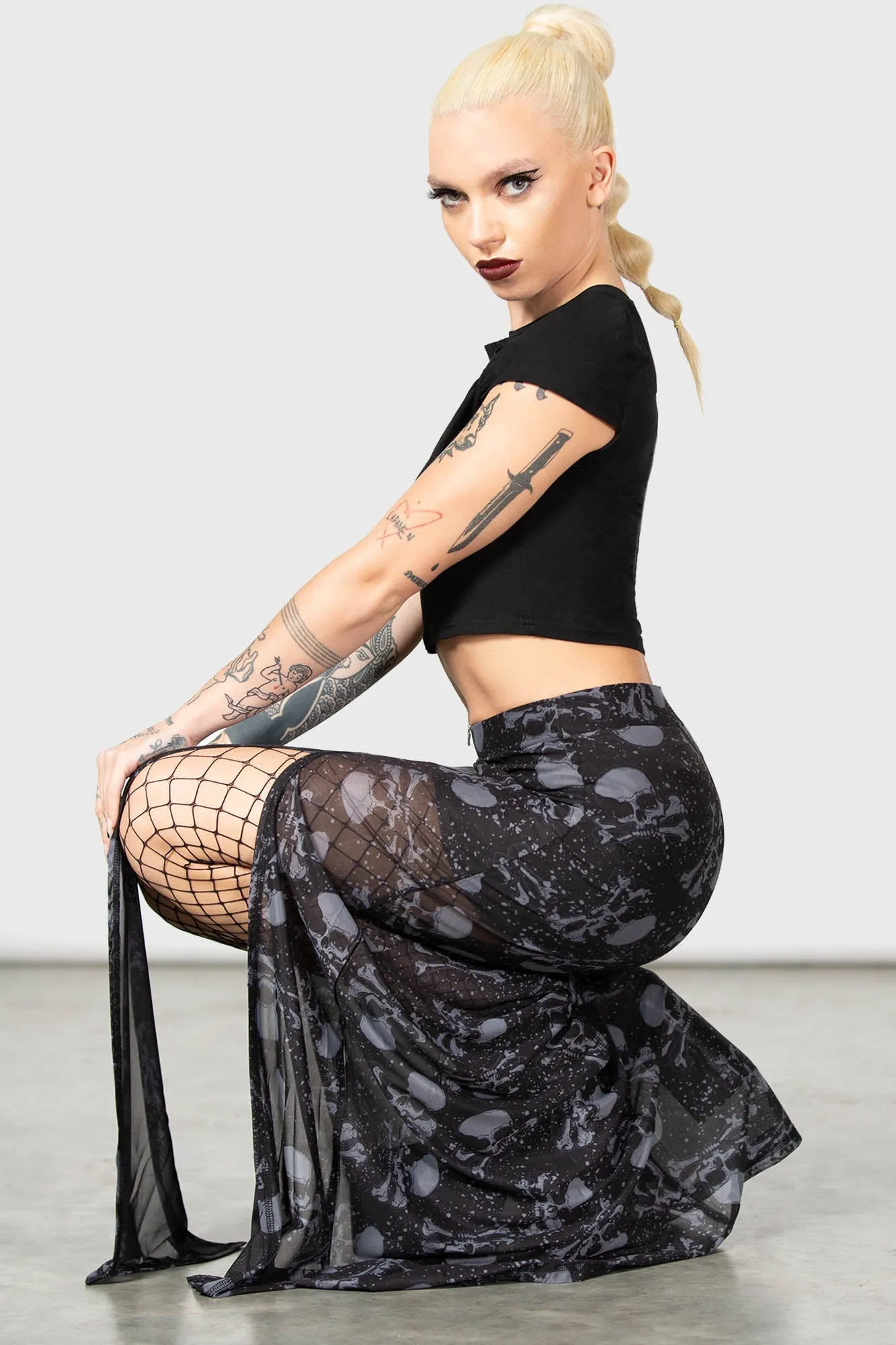 Waxwork Maxi Skirt sold by Killstar