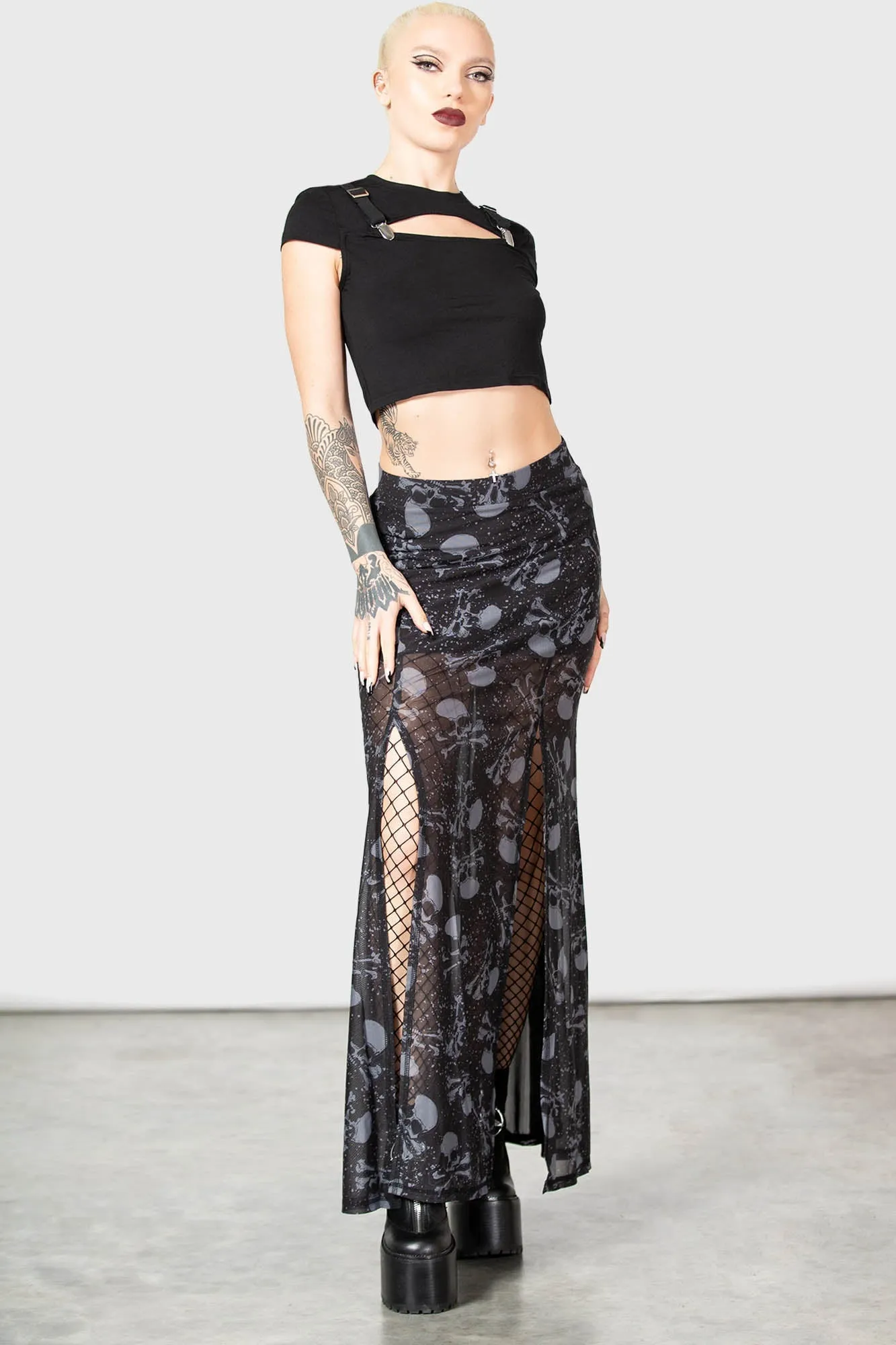Waxwork Maxi Skirt sold by Killstar product image thumbnail 2