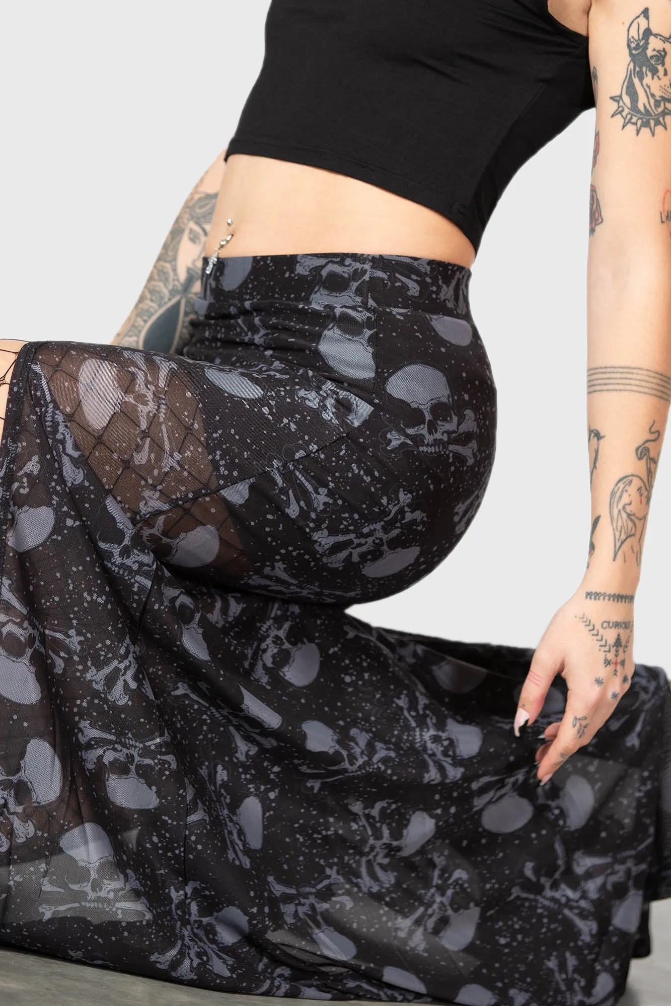 Waxwork Maxi Skirt sold by Killstar product image thumbnail 3