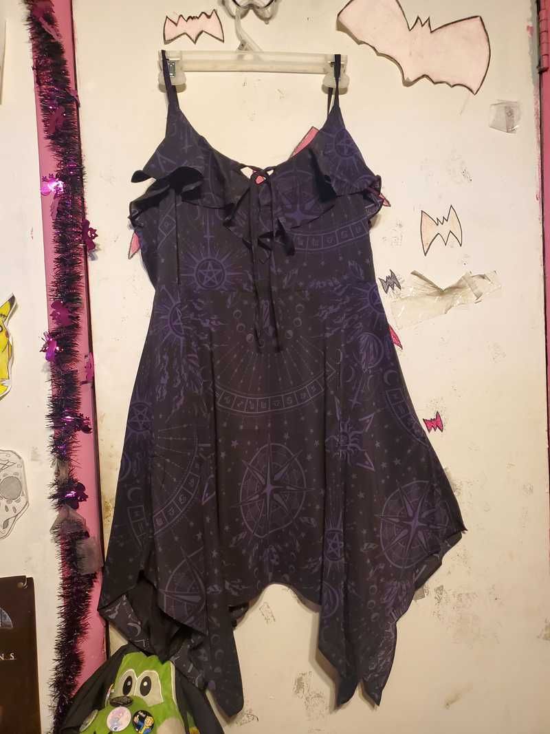 Witches Finger Chiffon Dress Resurrect sold by Killstar product image thumbnail 7